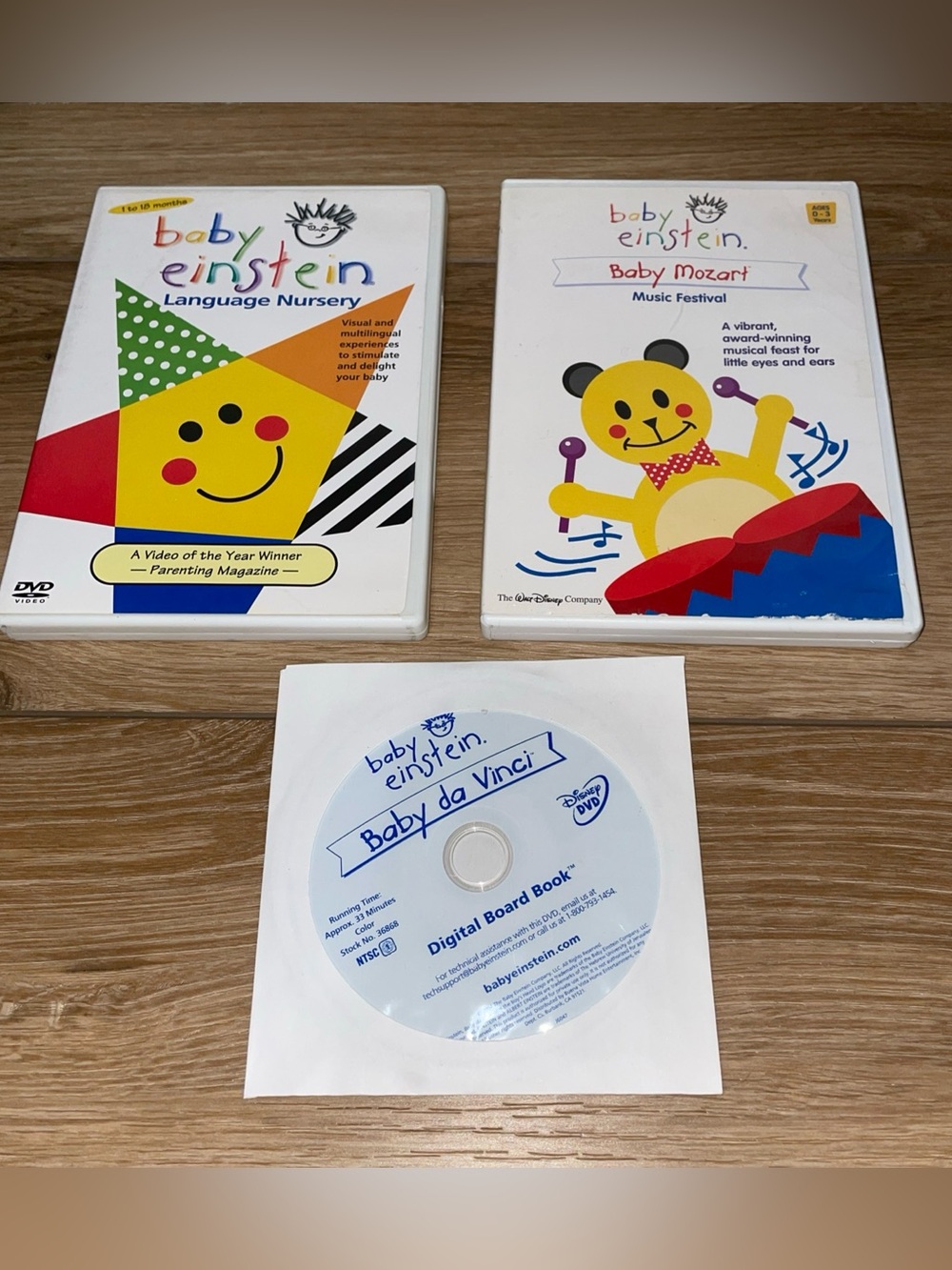 Lot of 3 Disney Baby Einstein DVD Shows